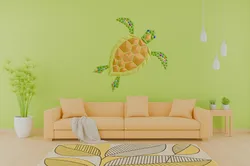 Geometric Sea Turtle wall art