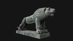 Lion statue on Galaktion Tabidze bridge