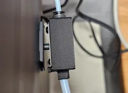 Remix - Clip added - PTFE Bowden Tubing Adapter for Elegoo Centauri Carbon Filament Sensor