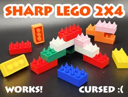 Sharp Lego 2x4 Brick