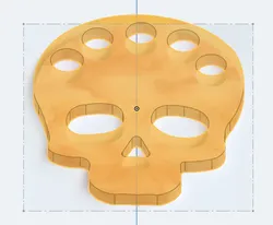 skull thread holder needlepoint