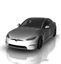 Vehicles & Machinery STL تنزيل - Tesla Model S Plaid 2022 - 3DCARSALON