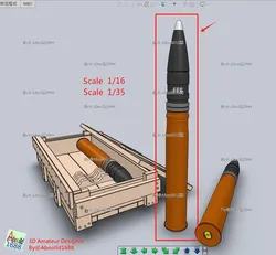 Vehicles & Machinery STL تنزيل - Tiger tank Ammo_A.(STL-35-16) - Aboolld1688