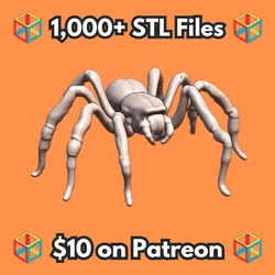 28mm DND Creepy Crawly Arachnid Spider Figure for Dungeon Crawls MineeForm FDM 3D Print STL File