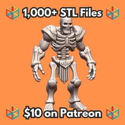 28mm DND Skeleton Defender in Ancient Armor Fantasy Miniature MineeForm FDM 3D Print STL File