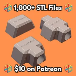 45 Degree Corner Elbow Set for 0.5 Inch PVC Pipes MineeForm FDM 3D Print STL File