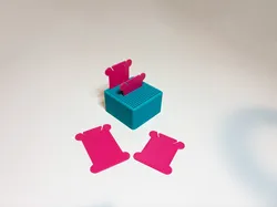 Cross stitch embroidery thread cards and holder