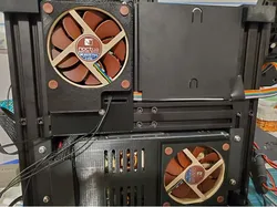 Ender 3 v2 PSU cover 92mm 3mm taller fan mount