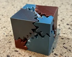 Gear Cube Fidget (No Screws, No Initials)