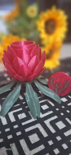 Jewelry & Accessories STL indir - Protea Flower Ring Box - Kats3D