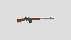 Low Poly Browning Automatic Rifle