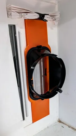 Portable Air Conditioner Air Exhaust Passage Adapter for Small Windows (Adjustable)