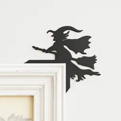 Sculptures & Artworks STL Download - Halloween Door Corner Decor, Flying Witch Shapedby Woow Concept 3D