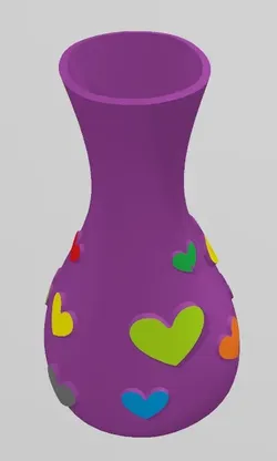 VASE MULTICOEUR
