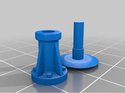 2 Part Buffers for Tenmille 7 Plank Wagon Gauge 1 by jambry_a