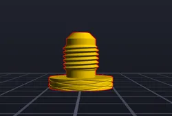 45 flare cap w textured twist cap