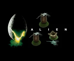 ALIEN AND EGG FACEHUGGER xenomorph