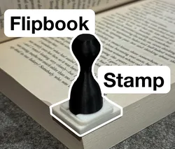 Customizable Flipbook Stamp (Dancing Gingerbread Man)