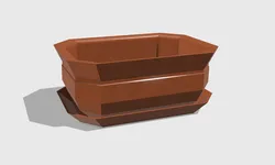 Home Decorations & Ornaments STL Download - Octagon Bonsai Pot with Drip Trayby Marcus8