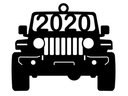 Jeep JL silhouette hanging decoration