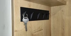 Minimalist Key Holder – Elegant Wall-Mounted Hook (No Screws Needed)