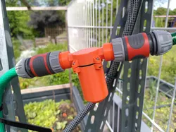 Particle Filter for Garden Hose with Threaded Adapters