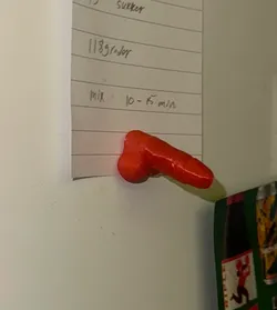 Small dick fridge magnet