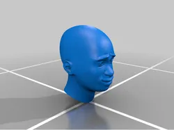 Three Male Heads for Kitbashing