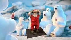 Vintage Coca-Cola Dancing Santa