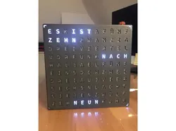 Wordclock Wortuhr english and german