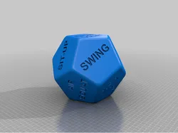 Workout Dice Dodecahedron