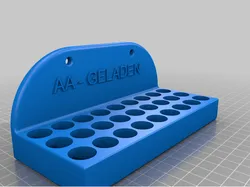 Anpassbare AA Batterie Box Wandhalterung  / Customizable AA Battery Box wall mount