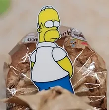 ButtPals bread clip - Homer Simpson