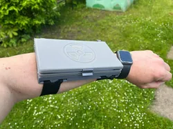 Document case with map on arm holder, tactical