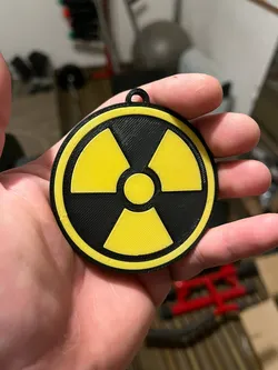 Fallout Nuke symbol, atom bomb icon