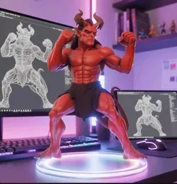 Fișiere pentru imprimante 3D | Fișier 3MF | Balrog - Multicolor (CFS, AMS)