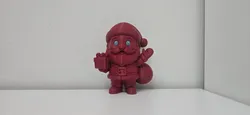 Fișiere pentru imprimante 3D | Fișier 3MF | Santa with Gift Sack and Blue Eyes Christmas Figurine