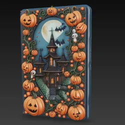 Gratis Other STL indir - книга замок тыквы хеллоуин - Lee3D