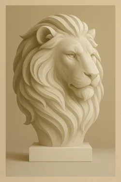 Lion Head – Majestic Animal Sculpture
