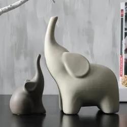Maman éléphant et son petit – Sculpture 3D