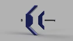 Modular furniture joint 90 degrees