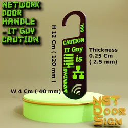 Networking Door Room Hanger -"SSL Admin Inside"