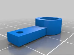 RC plane landing gear steering horn
