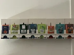 Tea wall Organizer removable for easy filling