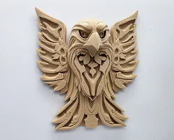 Wood Carved Eagle Wall Art - No Supports