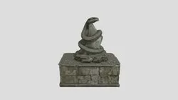 Ancient Stone Snake Statue