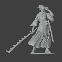Characters & Creatures STL Download - Renji Abarai Bleachby 3DImpresions
