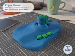 ErgonoMouse - 6DOF Controller Knob & Joystick with Wheel, Buttons & Keys