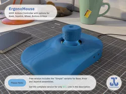 ErgonoMouse [Free version] - 6DOF Controller Knob & Joystick with Wheel, Buttons & Keys