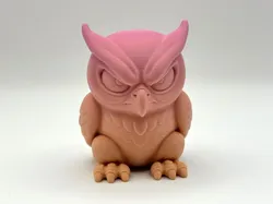Grumpy Owl Figurine